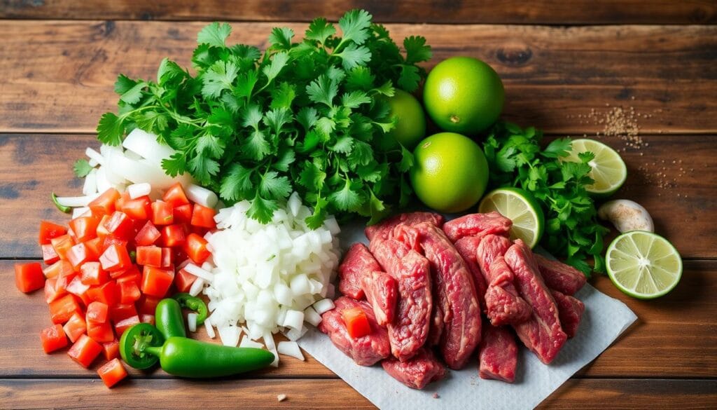 Carne en Su Jugo Ingredients