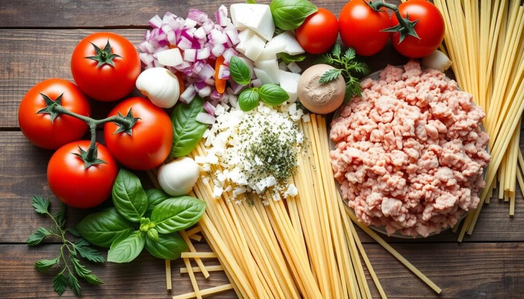 Ground Turkey Pasta Ingredients