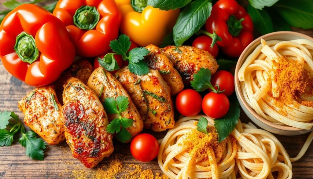 Jerk Chicken Pasta Ingredients