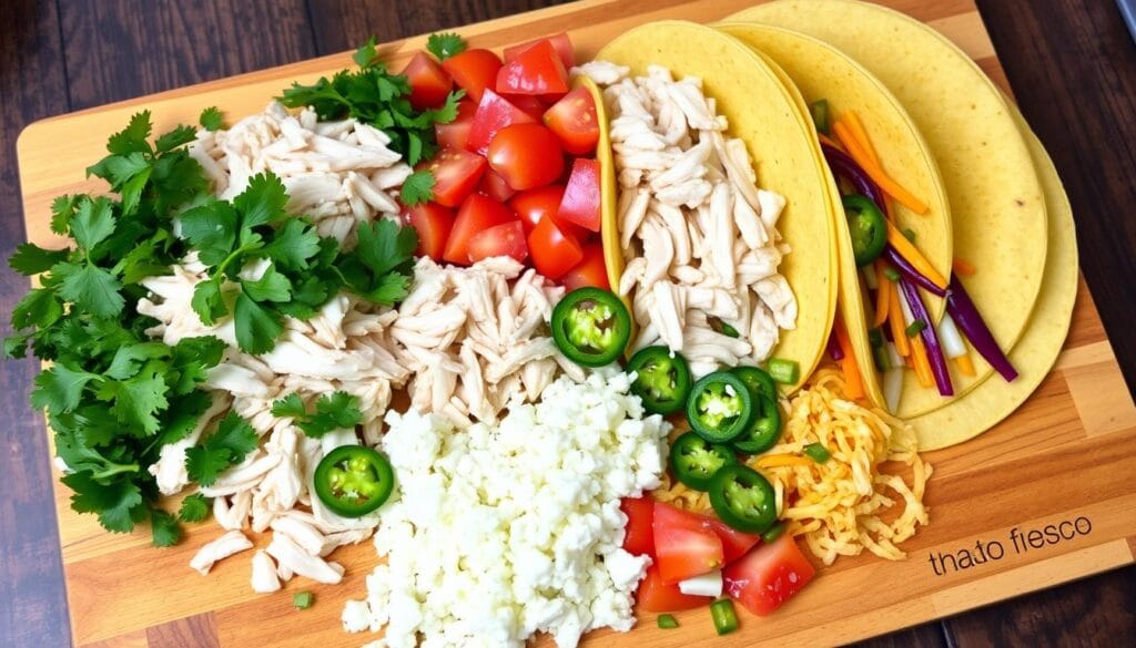 Rotisserie Chicken Taco Ingredients