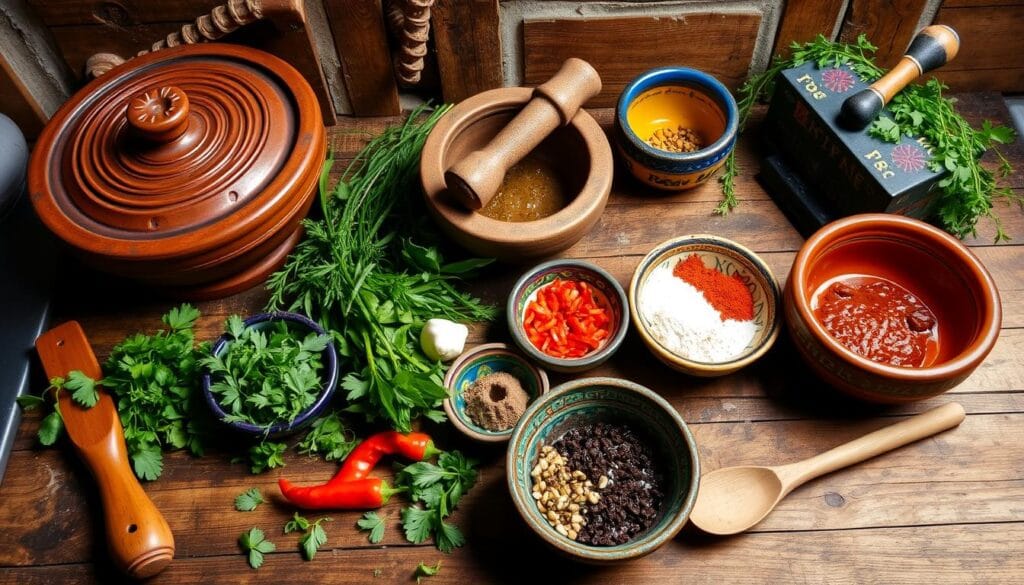 Traditional Mexican Cooking Tools for Carne en Su Jugo