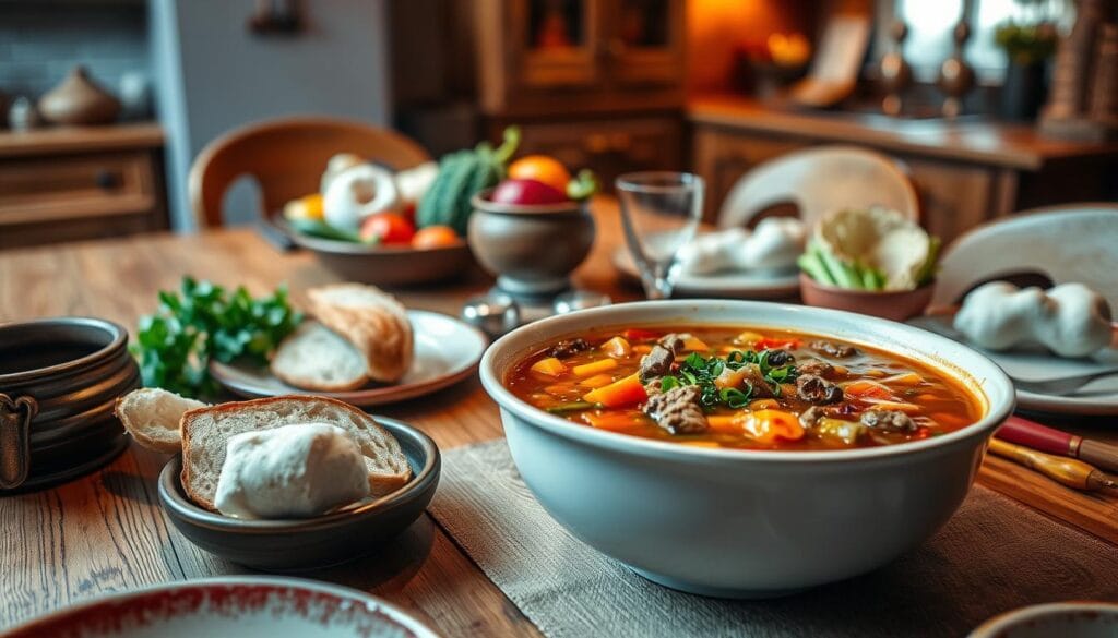 Vegetable Beef Soup Family Meal