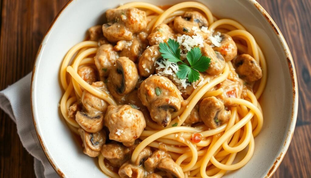 chicken marsala fettuccine​