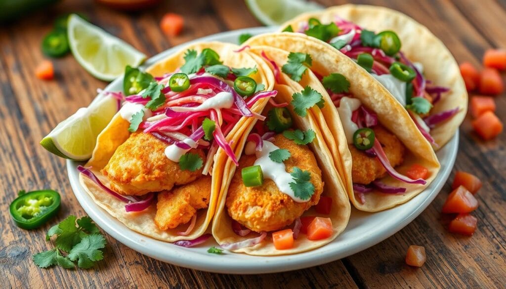 delicious fish tacos