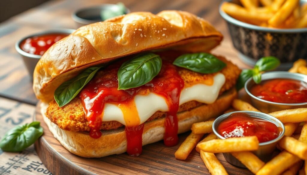 chicken parmesan sandwich